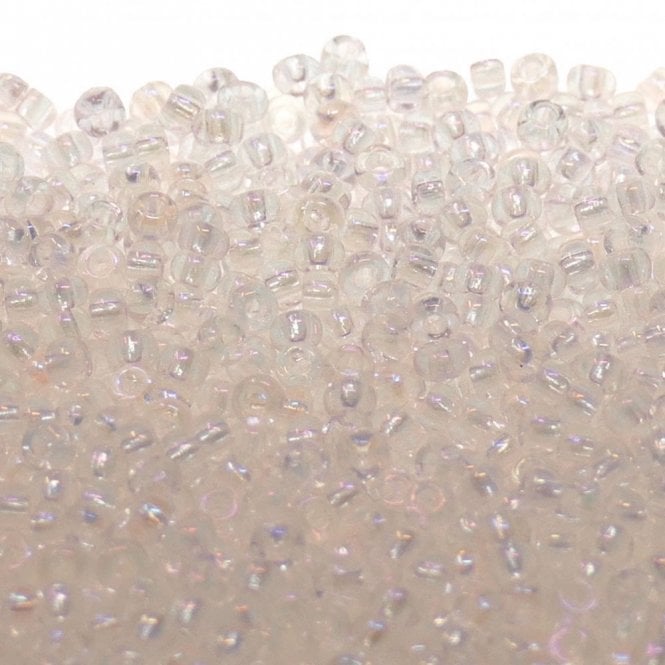  Seed Beads 10/0 - Crystal AB - 20g