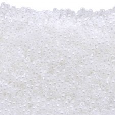 Preciosa Seed Beads 10/0 - Crystal Inside Lined White - 20g