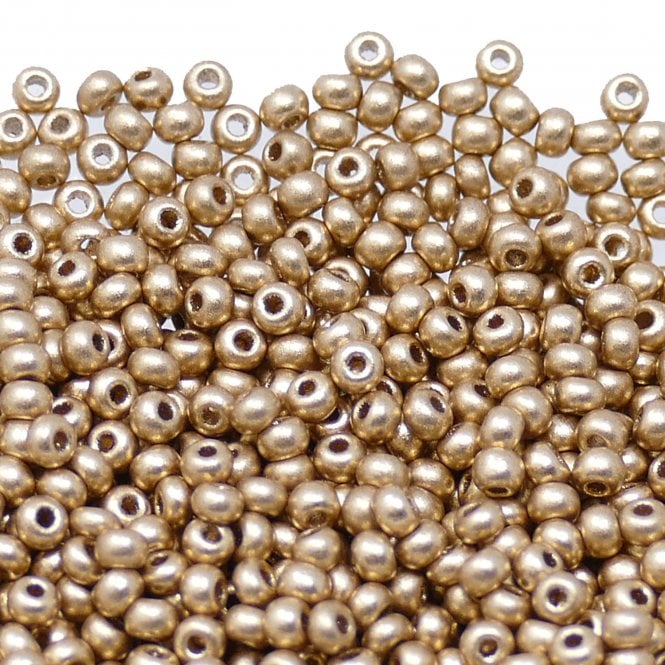 Seed Beads 10/0 - Gold Metallic - 20g