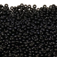 Preciosa Seed Beads 10/0 - Opaque Black - 20g