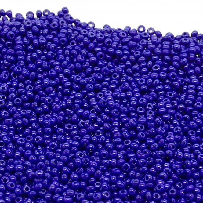  Seed Beads 10/0 - Opaque Royal Blue - 20g