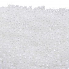 Preciosa Seed Beads 10/0 - Opaque White Lustre - 20g