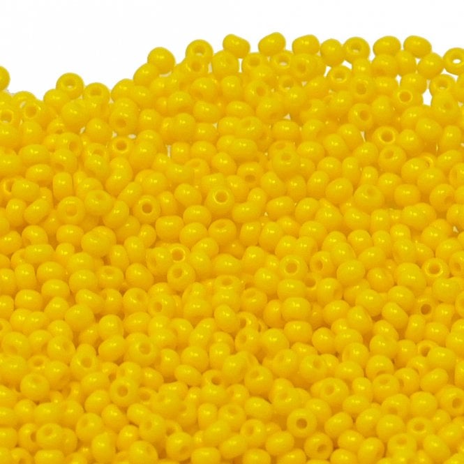  Seed Beads 10/0 - Opaque Yellow - 20g