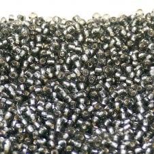 Preciosa Seed Beads 10/0 - Silver Lined Black Diamond - 20g