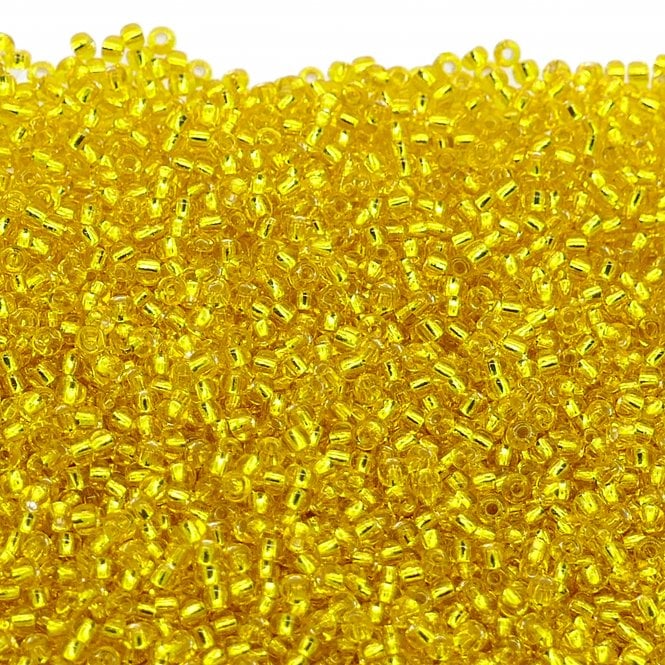  Seed Beads 10/0 - Silver Lined Citrine - 20g