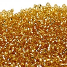 Preciosa Seed Beads 10/0 - Silver Lined Gold - 20g