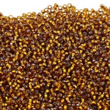 Preciosa Seed Beads 10/0 - Silver Lined Light Brown - 20g
