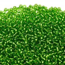 Preciosa Seed Beads 10/0 - Silver Lined Light Green - 20g