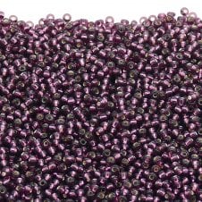 Preciosa Seed Beads 10/0 - Silver Lined Purple - 20g