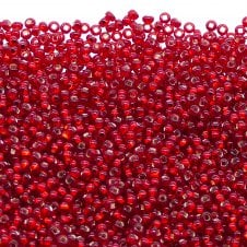 Preciosa Seed Beads 10/0 - Silver Lined Red - 20g