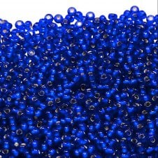 Preciosa Seed Beads 10/0 - Silver Lined Royal Blue - 20g