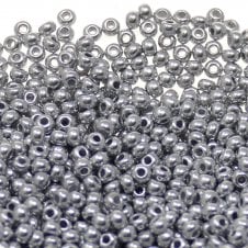 Preciosa Seed Beads 10/0 - Silver Metallic - 20g