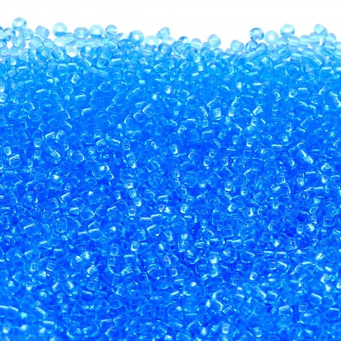 Seed Beads 10/0 - Transparent Aqua - 20g
