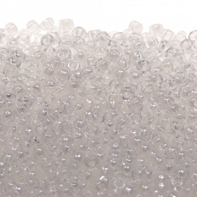  Seed Beads 10/0 - Transparent Crystal - 20g