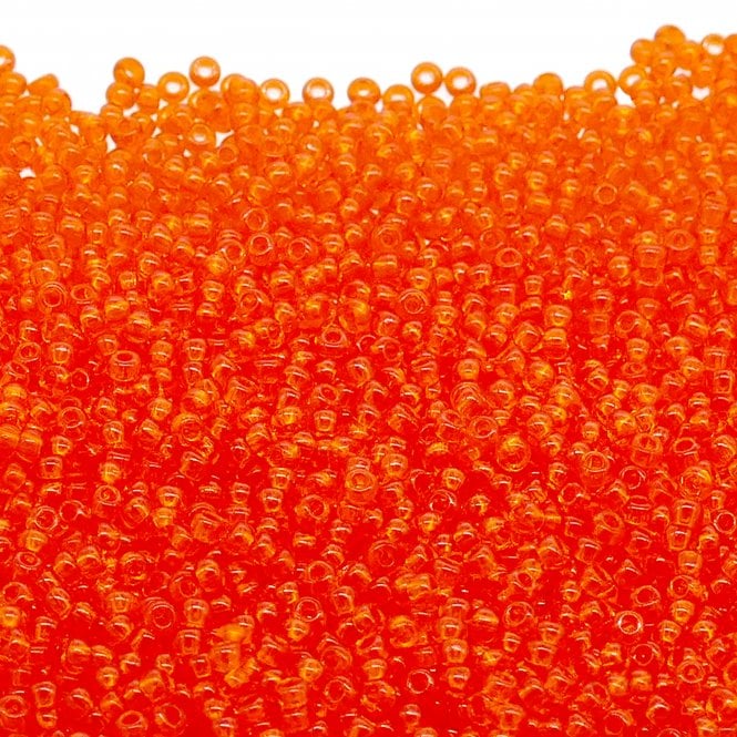  Seed Beads 10/0 - Transparent Orange - 20g