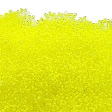 Preciosa Seed Beads 11/0 - Crystal/Neon Yellow Lined - 20g