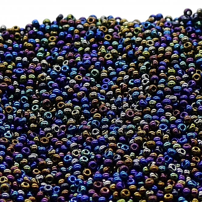  Seed Beads 11/0 - Jet AB - 20g