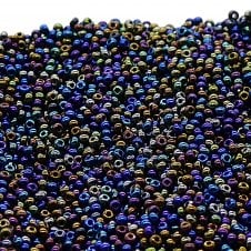 Preciosa Seed Beads 11/0 - Jet AB - 20g