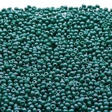 Preciosa Seed Beads 11/0 - Opaque Dark Green Luster - 20g
