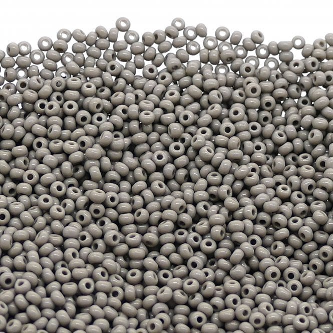  Seed Beads 11/0 - Opaque Grey - 20g