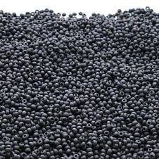 Preciosa Seed Beads 11/0 - Opaque Jet Matte - 20g