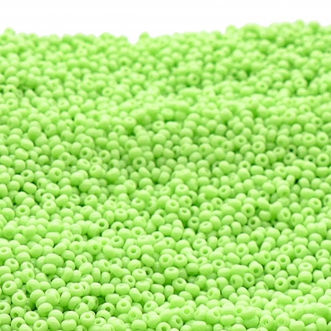  Seed Beads 11/0 - Opaque Lime - 20g