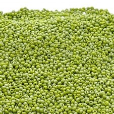 Preciosa Seed Beads 11/0 - Opaque Olive Matte - 20g