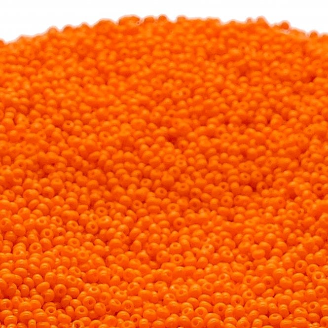  Seed Beads 11/0 - Opaque Orange - 20g