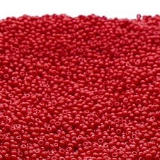 Preciosa Seed Beads 11/0 - Opaque Red Matte - 20g