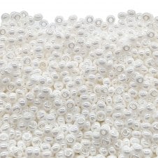 Preciosa Seed Beads 11/0 - Opaque White Luster - 20g