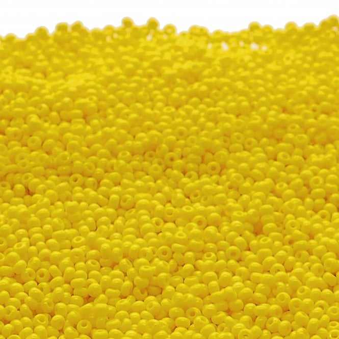  Seed Beads 11/0 - Opaque Yellow - 20g
