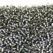 Preciosa Seed Beads 11/0 - Silver Lined Black Diamond - 20g
