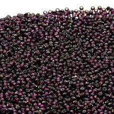 Preciosa Seed Beads 11/0 - Silver Lined Dark Amethyst - 20g