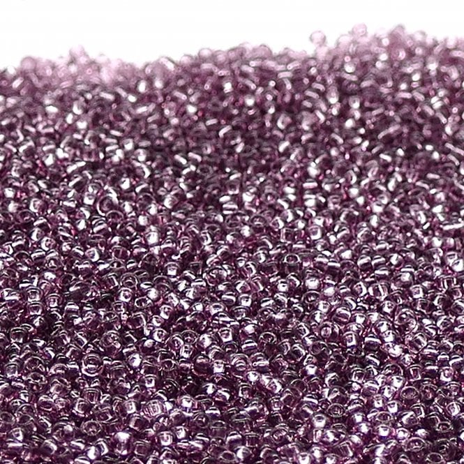 Seed Beads 11/0 - Transparent Light Amethyst - 20g