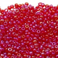Preciosa Seed Beads 11/0 - Transparent Ruby AB - 20g