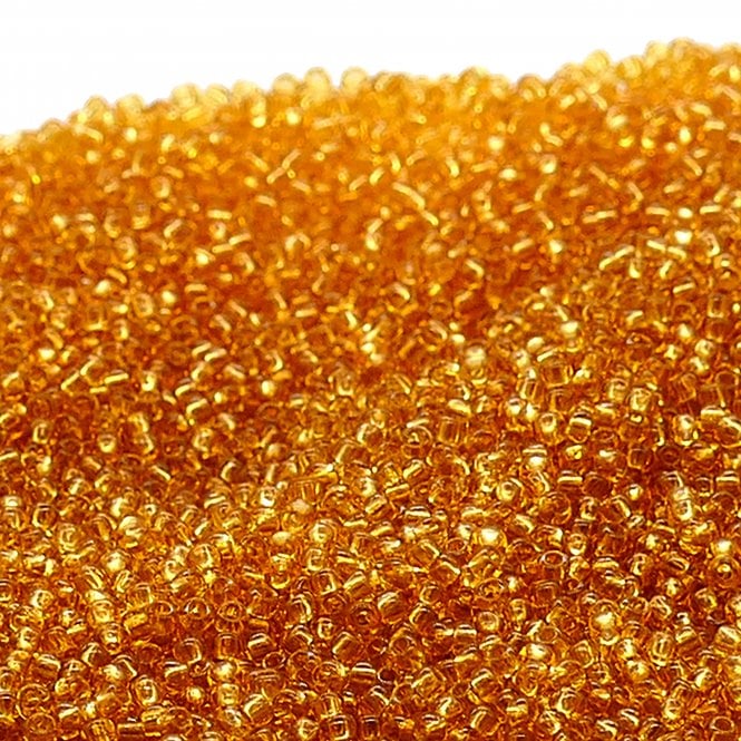  Seed Beads 11/0 - Transparent Topaz - 20g