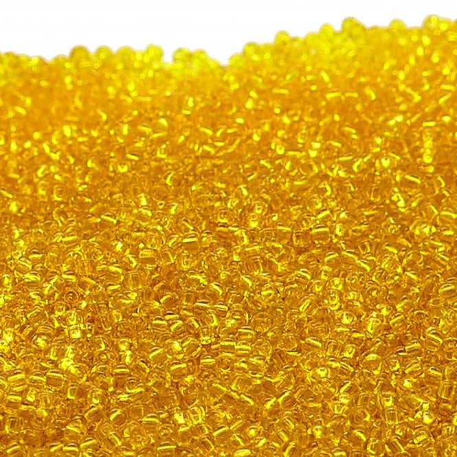  Seed Beads 11/0 - Transparent Yellow - 20g