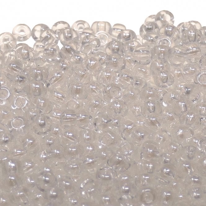  Seed Beads 6/0 - Crystal - 20g