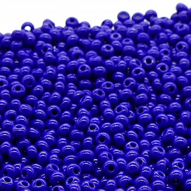  Seed Beads 6/0 - Opaque Blue - 20g