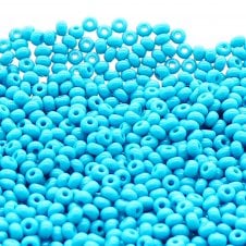 Preciosa Seed Beads 6/0 - Opaque Blue Turquoise - 20g