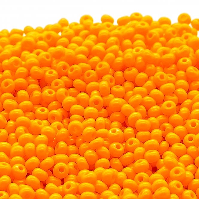  Seed Beads 6/0 - Opaque Light Orange - 20g