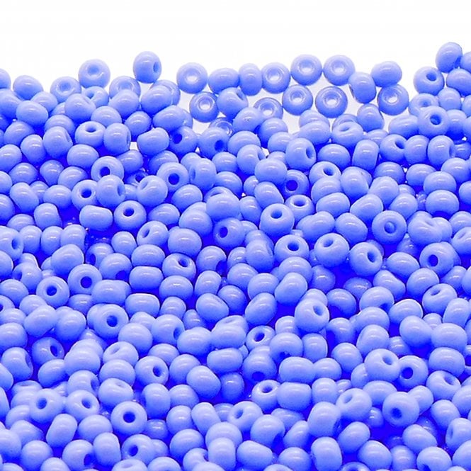  Seed Beads 6/0 - Opaque Pale Blue - 20g