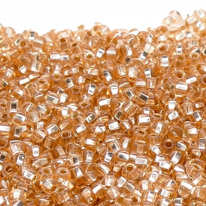  Seed Beads 6/0 - Silver Lined Champagne - 20g