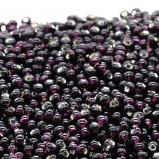 Preciosa Seed Beads 6/0 - Silver Lined Dark Amethyst - 20g