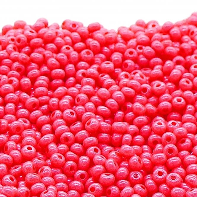  Seed Beads 6/0 - Terra Intensive Dyed Pink - 20g