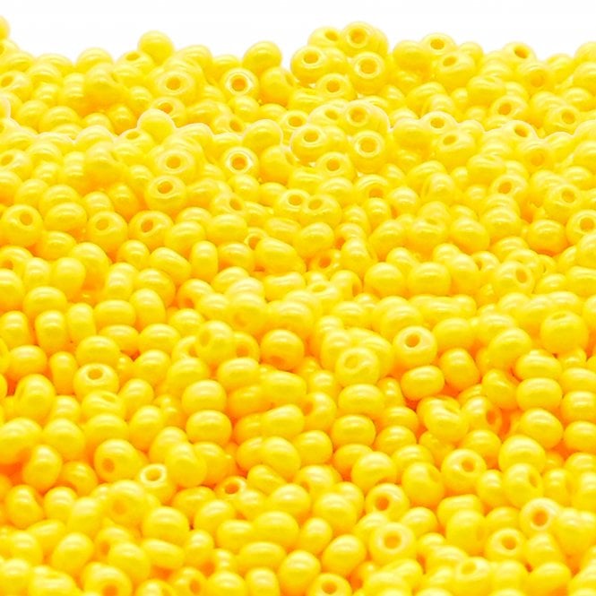  Seed Beads 6/0 - Terra Intensive Dyed Yellow - 20g