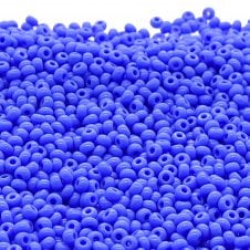 Preciosa Seed Beads 8/0 - Opaque Light Royal Blue - 20g