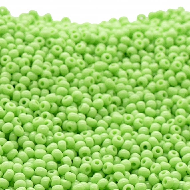  Seed Beads 8/0 - Opaque Lime - 20g