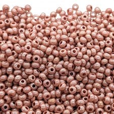 Preciosa Seed Beads 8/0 - Opaque Pink Luster - 20g