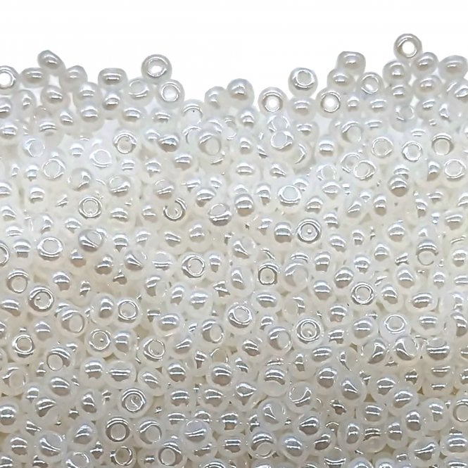  Seed Beads 8/0 - Pearl White - 20g